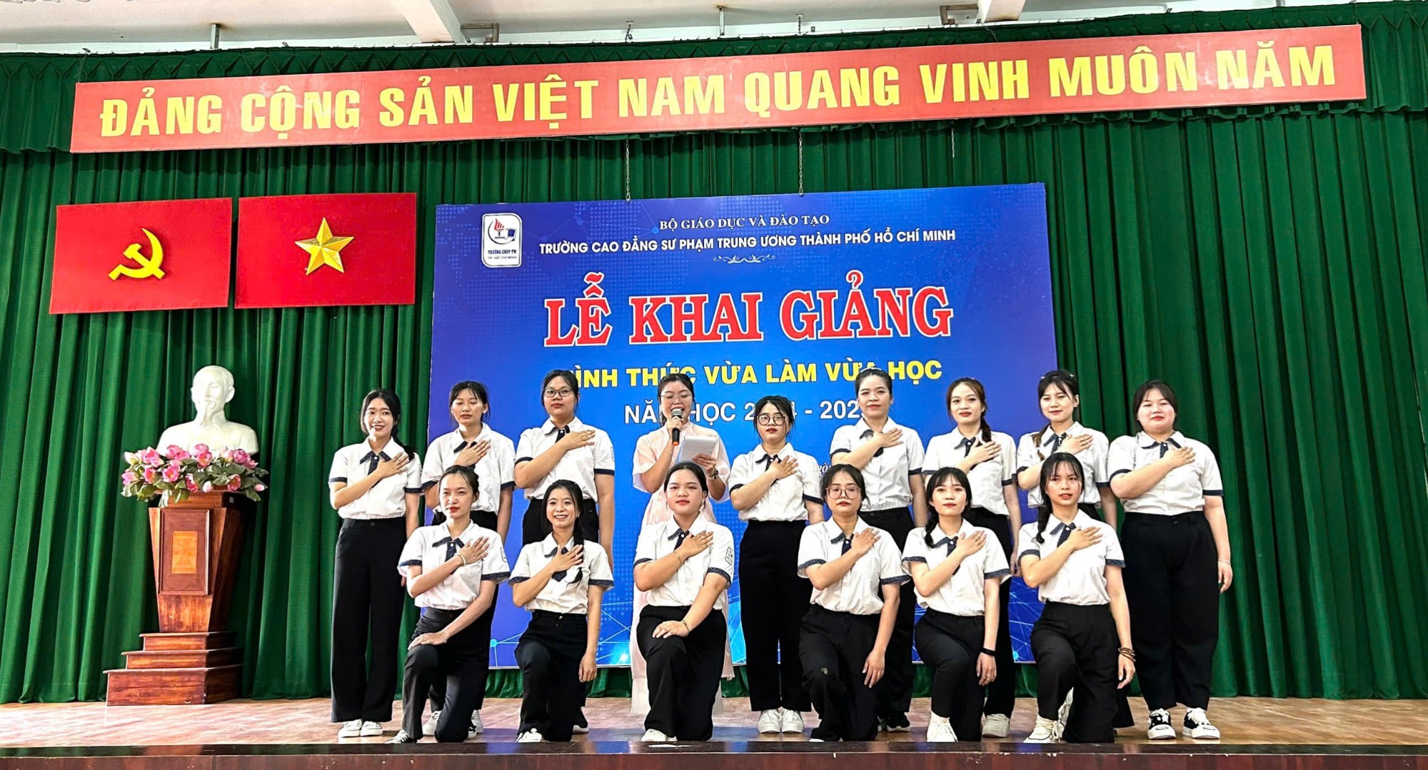 KHAI GIẢNG NĂM HỌC 2024-2025 VÀ ĐÓN TÂN SINH VIÊN NGÀNH GIÁO DỤC MẦM NON, HÌNH THỨC ĐÀO TẠO VỪA LÀM VỪA HỌC